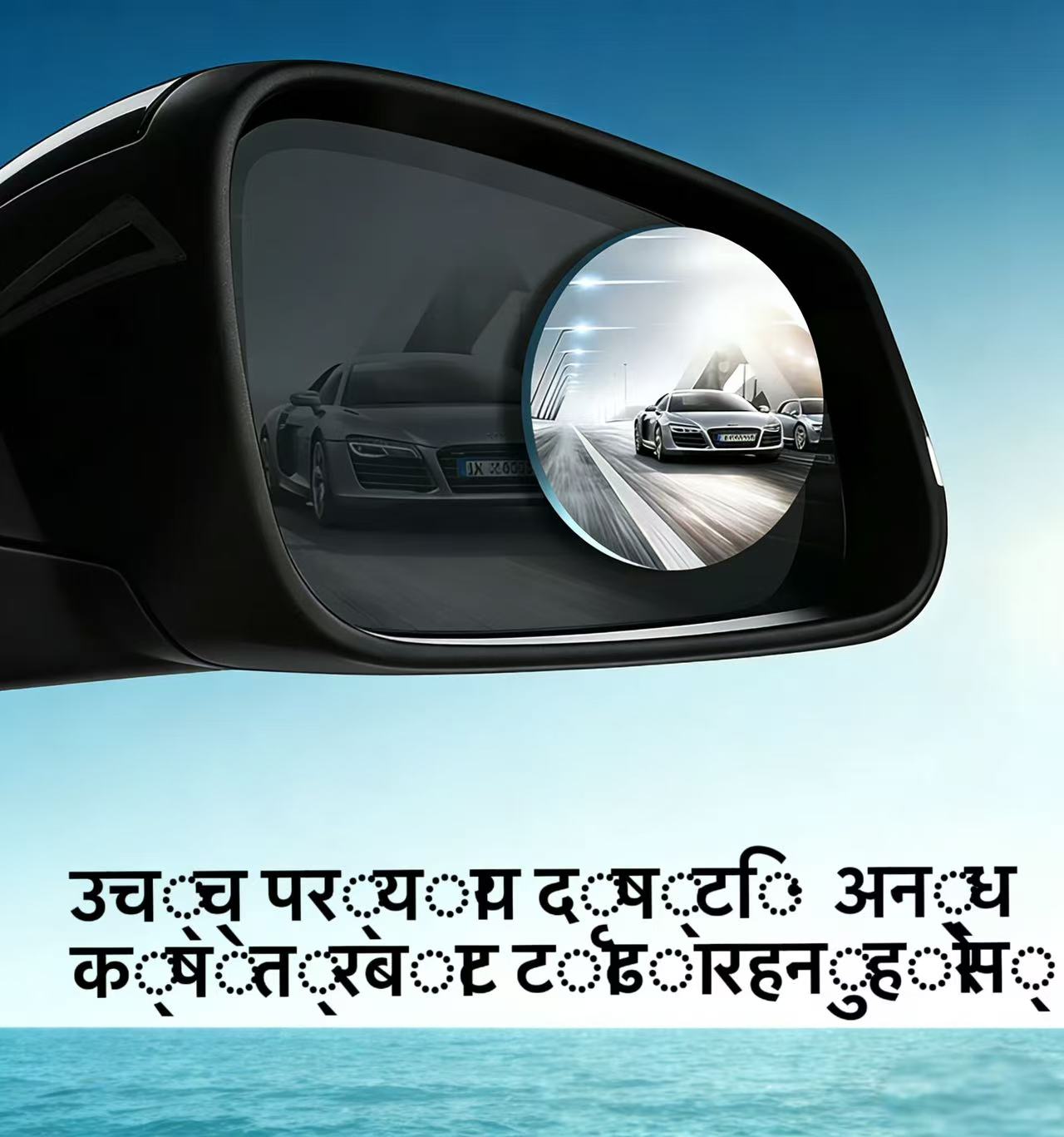 एचडी फ्रेमलेस समायोज्य गोल ब्लाइंड स्पट मिरर, कार साइड मिररको लागि रियर भ्यू वाइड-एंगल सहायक मिरर
