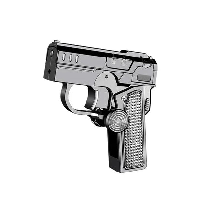 नयाँ शानदार जाइरो फोल्डिंग पिस्टल ग्यास लाइटर, फिंगरटिप हावाबाह्य, प्रेमीको लागि उपहार, रचनात्मक र मजेदार डिकम्प्रेसन सामान